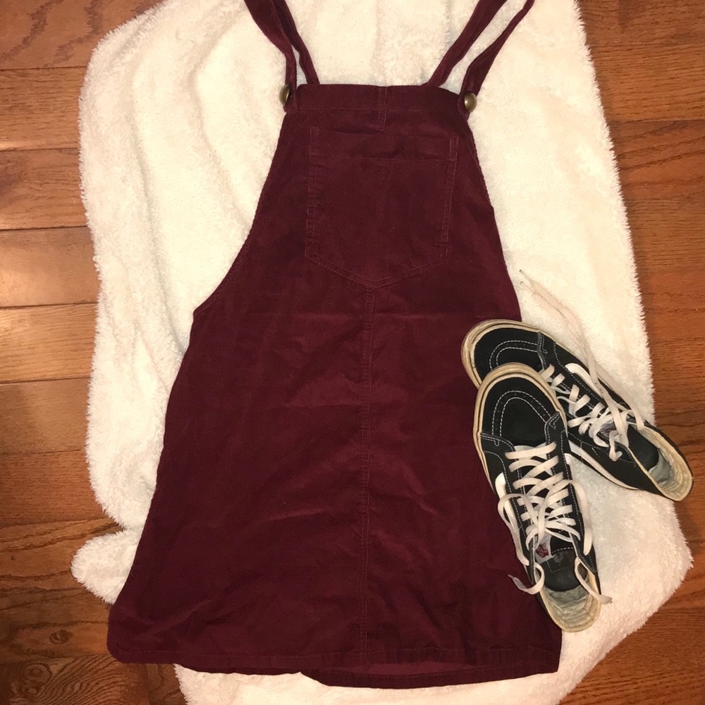 Maroon Overall Skirt